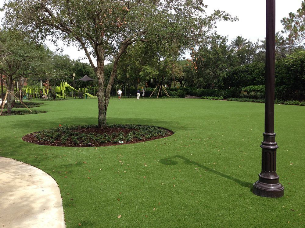 Greenwich commercial artificial grass landscaping